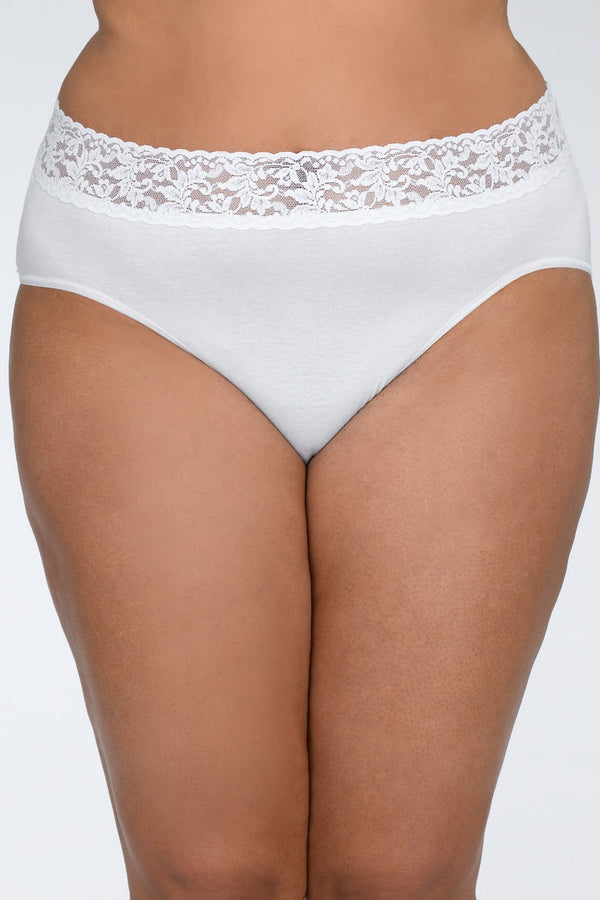 Hanky Panky Signature Lace Plus Size SUPIMA® Cotton French Brief